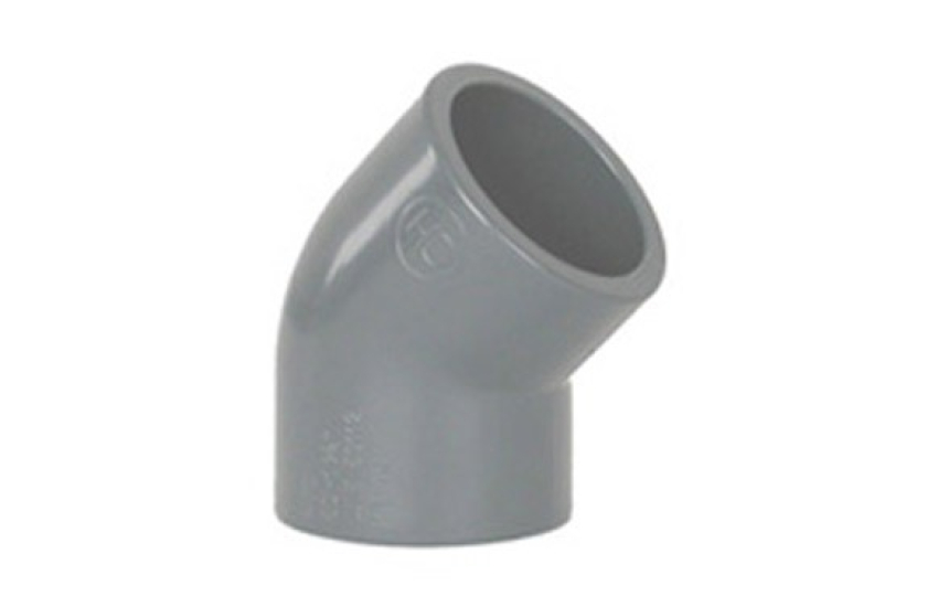 CODO HEMBRA-HEMBRA 45º ENCOLAR PVC PRESION