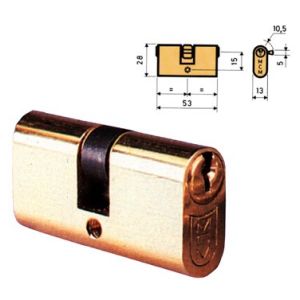 CILINDRO OVAL OV LATON LLAVE SERRETA