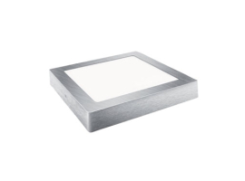 DOWNLIGHT LED SUPERFICIE CUADRADO PLATA  23 CM 18W