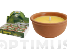 VELA CITRONELA BOL TERRACOTA