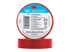 RUBAN ISOLANT. 3M 20MT X19MM TEMPLEX 165 PVC ROUGE