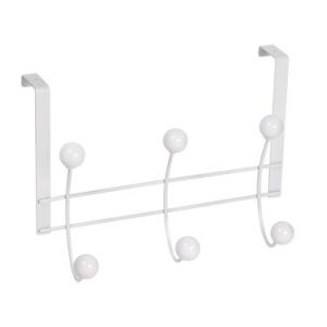 PERCHA SOBREPUERTA BLANCA