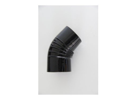 CODO VITRIFICADO NEGRO CHIMENEA