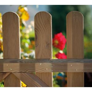 CLÔTURE CLASSIQUE EN BOIS (FINITION RAYÉE)
