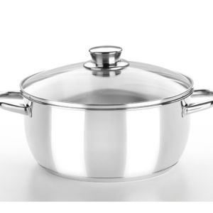 COCOTTE OPTIMA AVEC COUVERCLE EN VERRE
