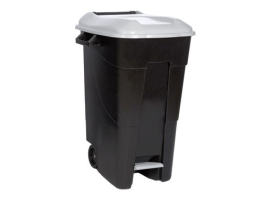 CONTENEDOR NEGRO CON PEDAL