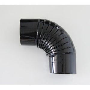 CODO VITRIFICADO NEGRO CHIMENEA