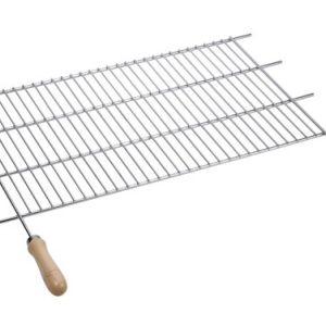 GRILLE EN ZINC COUPÉE À DIMENSION AVEC POIGNÉE EN BOIS