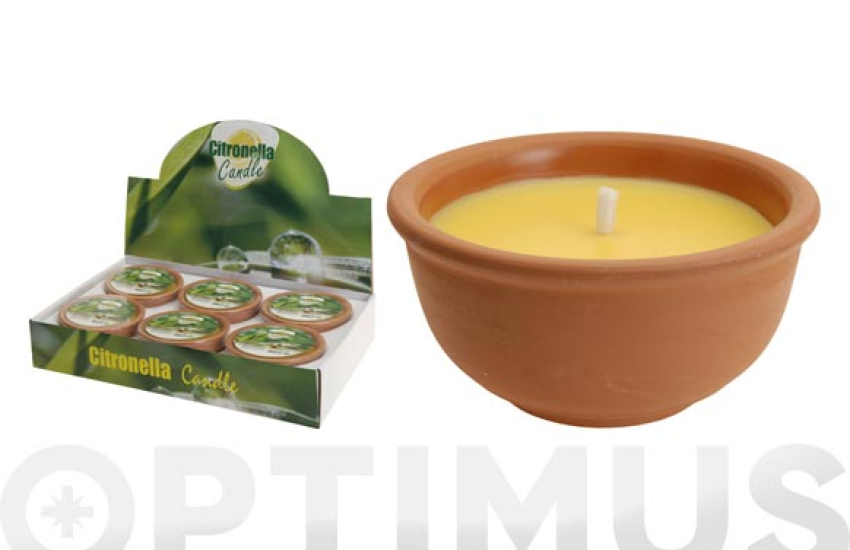 VELA CITRONELA BOL TERRACOTA