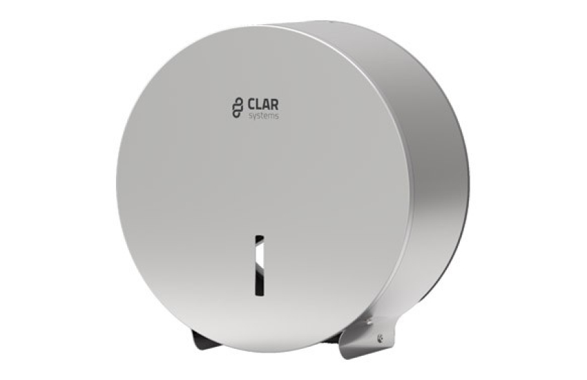 PORTE-ROULEAU DE TOILETTE SALLE DE BAIN INDUST 265X265X125 ACIER INOXYDABLE BR. INOX