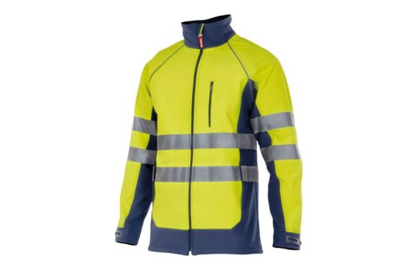 VESTE SOFTSHELL HAUTE VISIBILITÉ BICOLORE