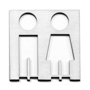 PLACA ICONO INOX 100 MM ESTAMP