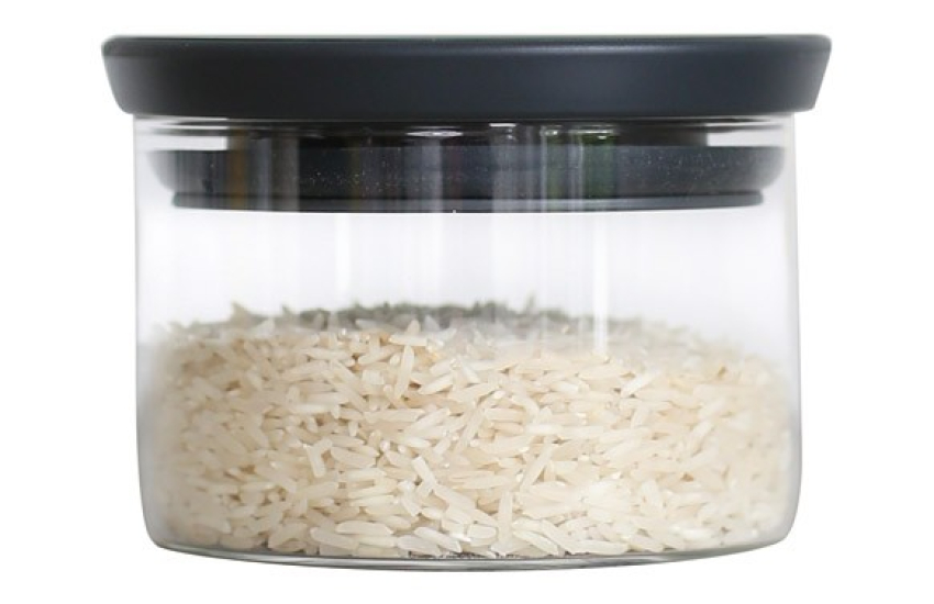 BOTE APILABLE CRISTAL TAPA GRIS