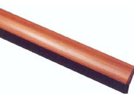 BURLETE BAJO PUERTA CURVO PVC/CEPILLO ADHESIVO