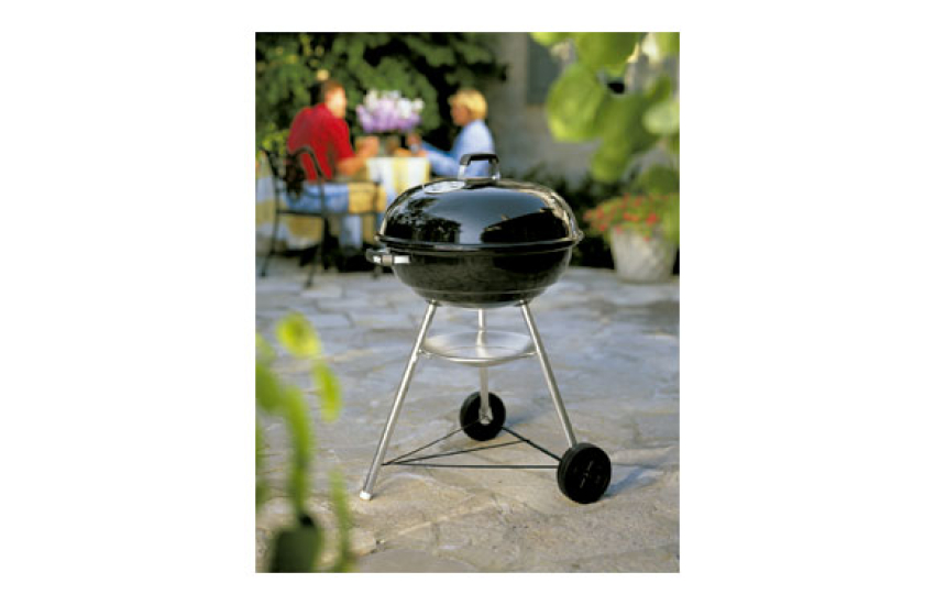 BARBECUE AU CHARBON DE BOIS COMPACT À BOUILLOIRE