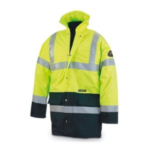 PARKA HAUTE VISIBILITÉ JAUNE / BLEU