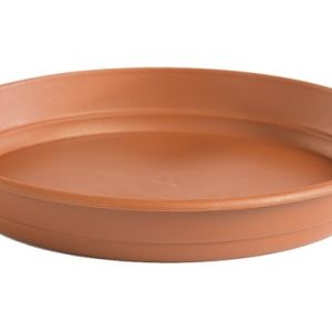 PLAT ROND EN FORME DE POT DE FLEURS 'GARDENIA