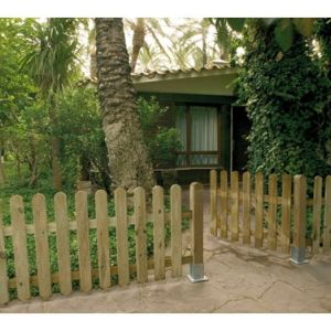 PORTAIL DE CLÔTURE CLASSIQUE EN BOIS (FINITION RAYÉE)