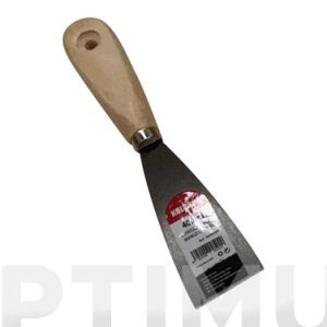 SPATULE À PEINTURE EN ACIER AVEC MANCHE EN BOIS