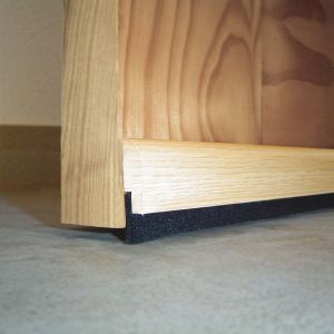 BURLETE BAJO PUERTA ADHESIVO CEPILLO MADERA