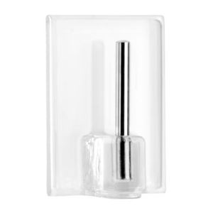 COLGADOR ADHESIVO 1 GANCHO PLASTICO PARA VISILLOS 
