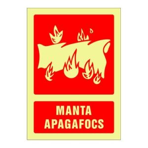 SEÑAL FOTOLUMINISCENTE CONTRA INCENDIO CATALAN