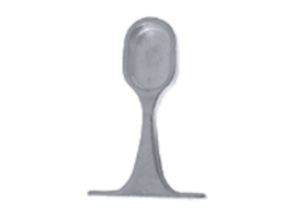 SOPORTE LATERAL PARA TUBO DE ARMARIO OVAL