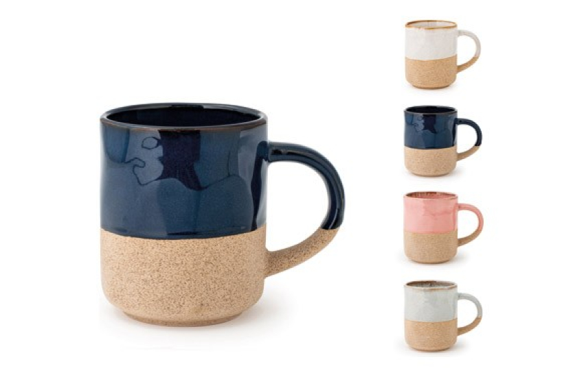 MUG STONEWARE COASTAL VIBES 41 CL