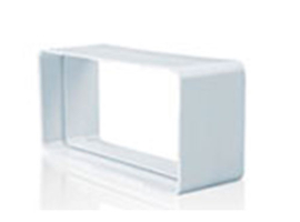 RACCORD RECTANGULAIRE EN PVC POUR TUBE D'EXTRACTION
