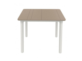 MESA CUADRADA NOA ARENA/BLANCO