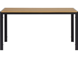 TABLE ALUMINIUM POLYWOOD NOIR/BOIS