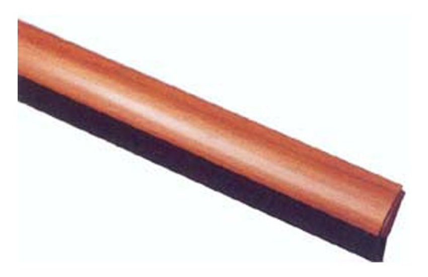 JOINT D'ÉTANCHÉITÉ SOUS PORTE CINTRÉE PVC/BROSSE ADHÉSIVE