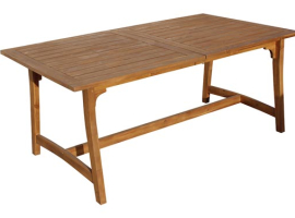 TABLE À RALLONGE EN BOIS D'ACACIA