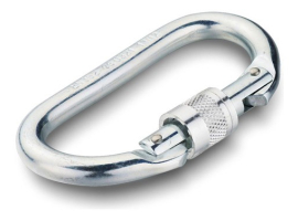 MOUSQUETON DE SÉCURITÉ FILETÉ EN ACIER AZOR