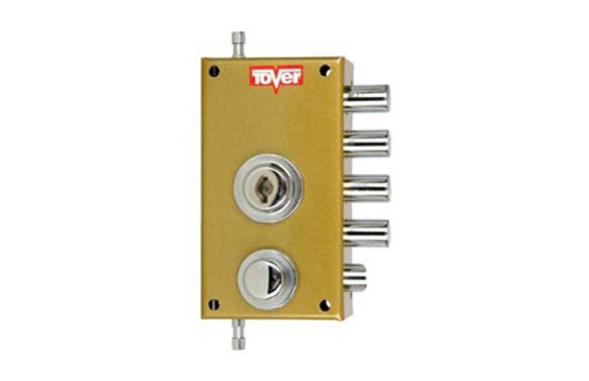 CERRADURA SOBREPONER CON VARILLAS GOLPE Y LLAVE