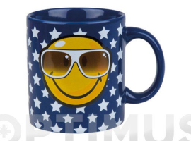 MUG CERAMICA SMILEY 330 ML