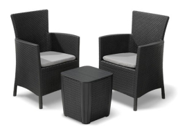 SILLON RATAN RESINA 2 U+MESITA