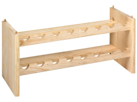 PORTE-BOUTEILLES EN PIN NON VERNI