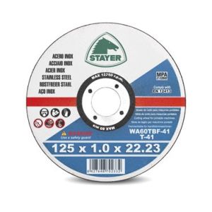 DISQUE DE COUPE STANDARD EN ACIER INOXYDABLE