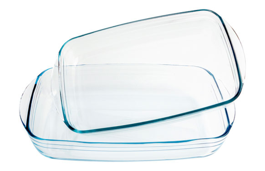 ENSEMBLE DE BOLS RECTANGULAIRES EN VERRE 2U