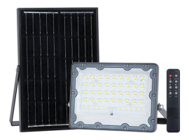 PROJECTEUR SOLAIRE 100W 6500K 1000 LUMENS IP65
