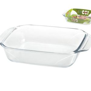 BANDEJA VIDRIO RECTANGULAR
