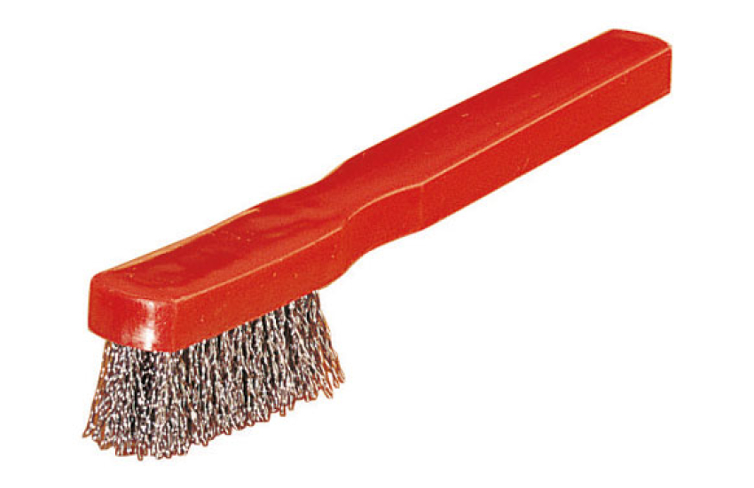 BROSSE MANUELLE POUR BOUGIES D'ALLUMAGE AVEC POILS EN ACIER