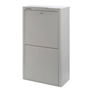 CONTENEDOR BASURA ECOLOGICO ACERO LACADO CUBEK 