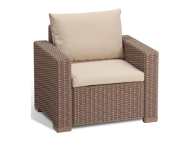 MESA RATAN RESINA CAPUCHINO