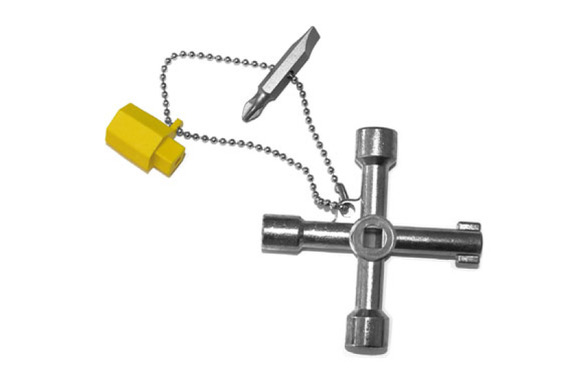 CLÉ POUR ARMOIRES ÉLECTRIQUES ET ARMOIRES