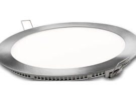 DOWNLIGHT LED EMPOTRAR PLATA REDONDO 18 W