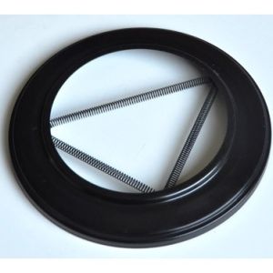 ROSETON EMBELLECEDOR VITRIFICADO NEGRO