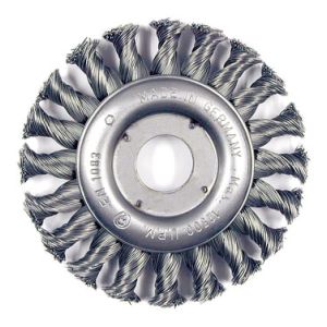 BROSSE CIRCULAIRE AVEC POILS TRESSÉS EN ACIER