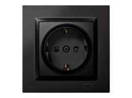 PRISE DE COURANT SCHUKO TT ENCASTRÉE NOIR